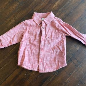 Heather Red button up
